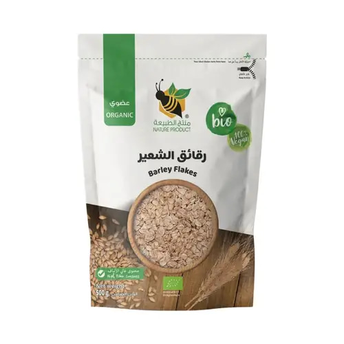 رقائق شعير عضوي 500 جم منتج الطبيعة