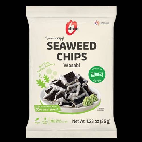 SUPER CRISPY SEAWEED CHIPS WASABI | OFOOD | 35G