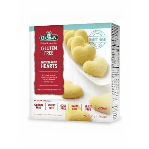 Orgran Shortbread Hearts 150g, Gluten Free
