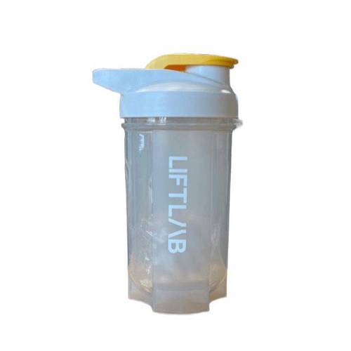 Liftlab Protein Shaker 500ml - White & Yellow