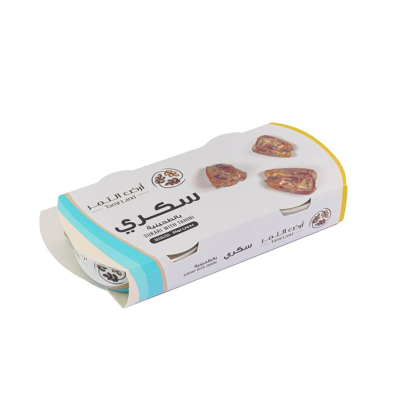 Sukari Dates with Tahini in Metal Cans 2x150g Tamrland