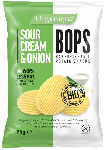 Organic Snack Sour Cream & Onion Chips 85g
