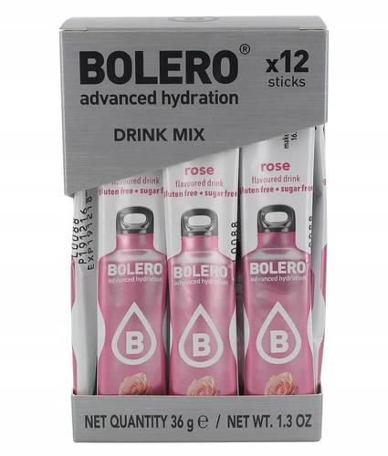 Bolero Drink Mix 12 Sachets - Rose