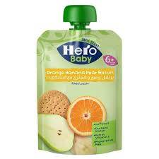 Hero Baby Mashed Fruits (Orange, Banana & Pear with Biscuit) 100g