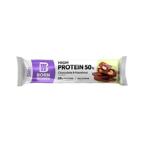 Born Winner Slim Protein Bar Chocolate& Hazelnut 50g