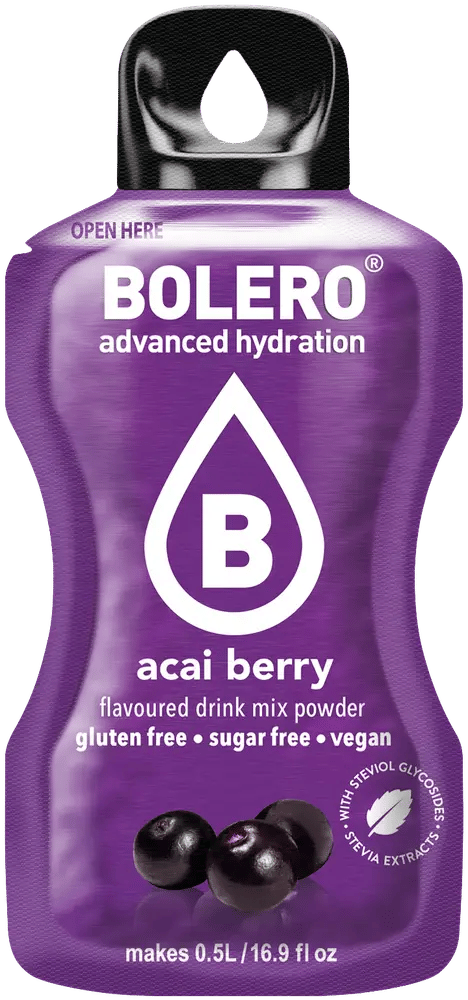 Bolero Sticks Sugar-Free Lemonade Powder 12x3g Sachets - Acai Berry