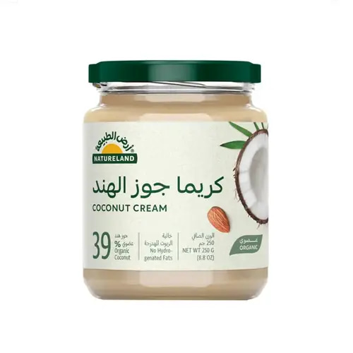 سبريد كريما جوز الهند 250جم عضوي أرض الطبيعة