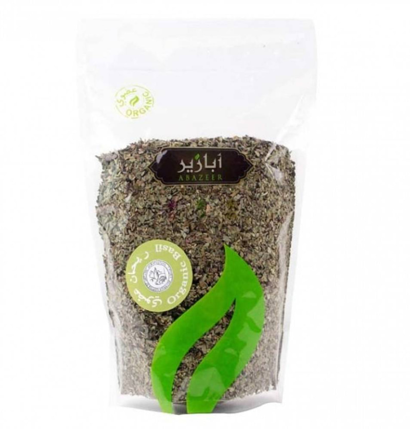 Abazeer Organic Crushed Basil Leaves 100g