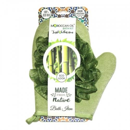 Moroccan Oil Natural Glove with Loofah ST1721-N