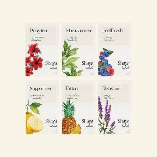 Shaya Tea Variety Box – 6 Flavors (Natural Herbal)