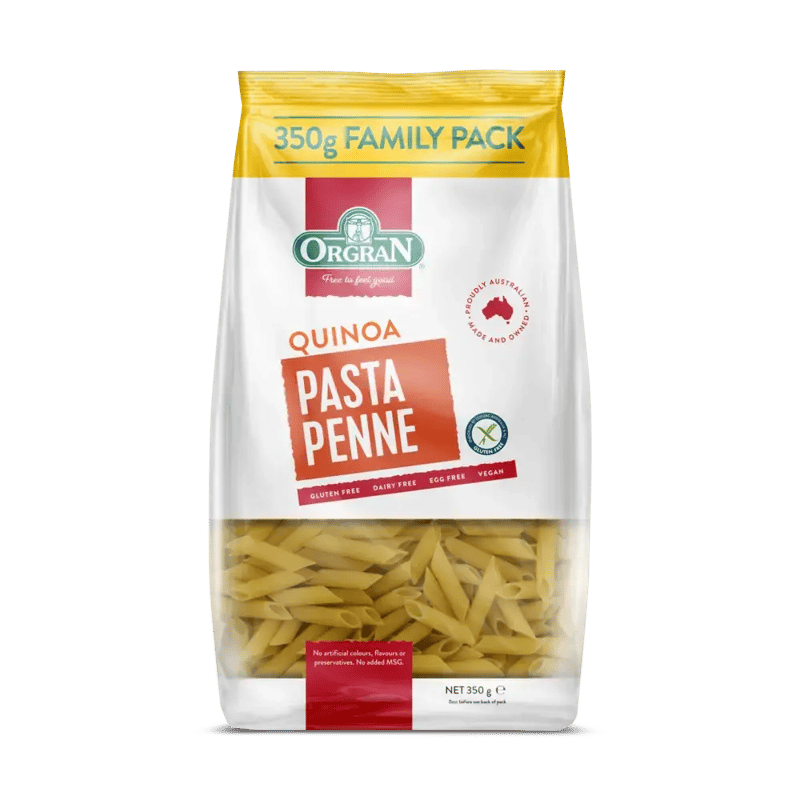 Orgran Gluten Free Quinoa Penne Pasta 350g