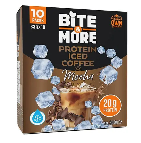 (Pack of 10) Protein Iced Coffee 33g | Bite & More - Mocha