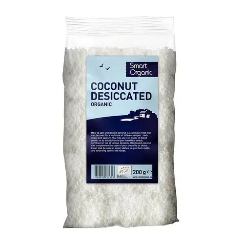 Organic Shredded Coconut - Smart Organic - 200g