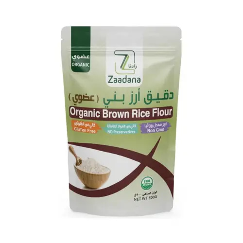 Organic Brown Rice Flour Gluten-Free 500g Zaadna