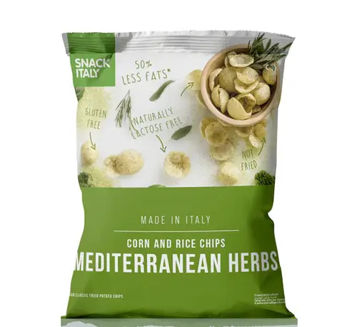 Snack Italy Rice & Corn Chips Mediterranean Herbs 70g