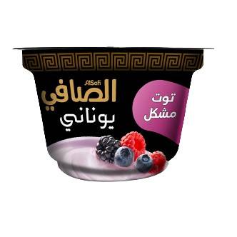 زبادي يوناني توت مشكل 150 جم الصافي