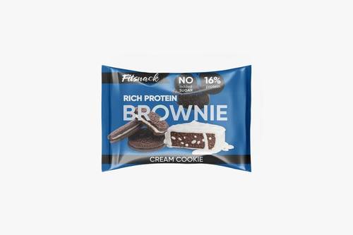 Fit Snack Protein Brownie No Added Sugar 50g - Cookies & Cream