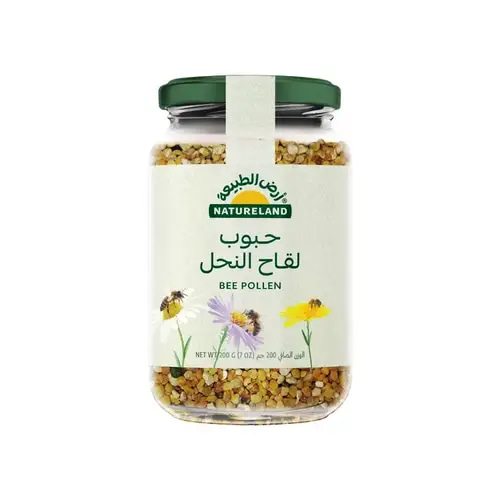 لقاح النحل عضوي 200 جم أرض الطبيعة