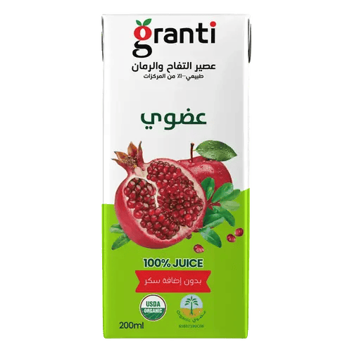 granti - Organic Pomegranate & Apple Juice - 200ml