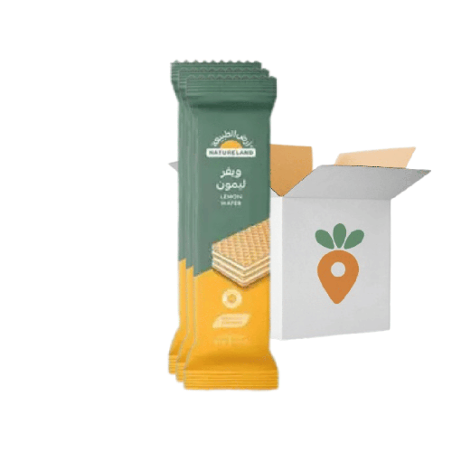 (Box) Natureland Organic Lemon Wafer - 20×30g