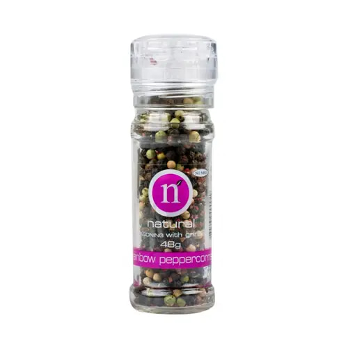 بهارات فلفل مشكل قوس المطر مع مطحنة 48 جم Natural Herbs And Spices