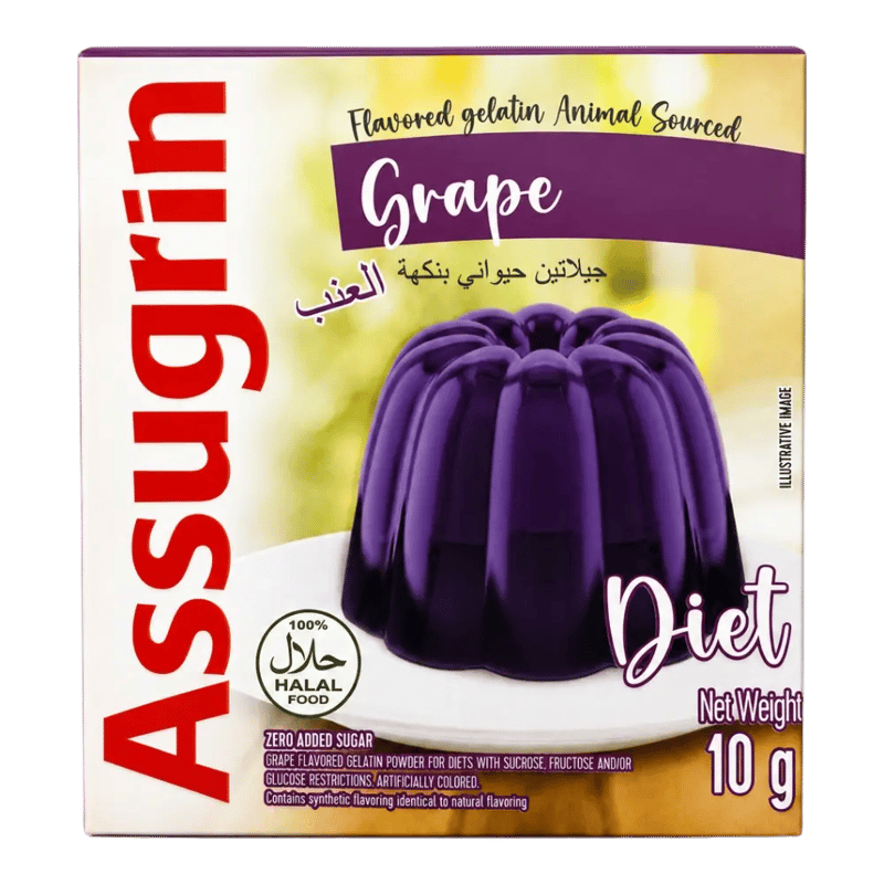 Assugrin Diet Gelatin Grape 10g