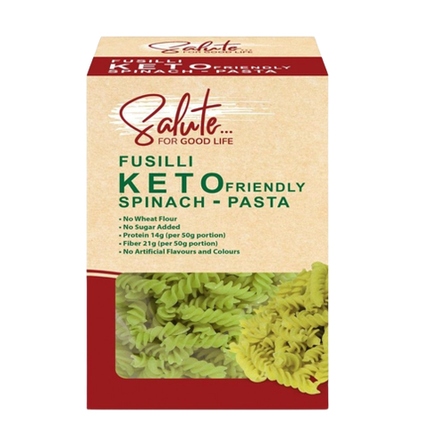 KETO SPINACH FUSILLI PASTA SALUTE - 200g
