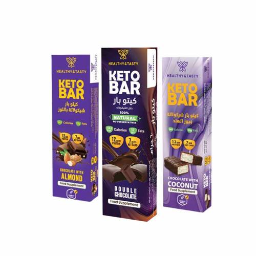 Keto Bar Chocolate 60g Healthy & Tasty