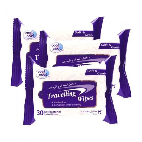 Cool & Cool Travel & Outdoor Anti-Bacterial Wet Wipes 30×3