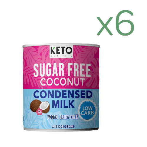 (Bundle of 6) Keto Sugar Free Condensed Milk Vegan Coconut Condensed Milk - Lower calories condensed coconut milk 280g KETO Naturals