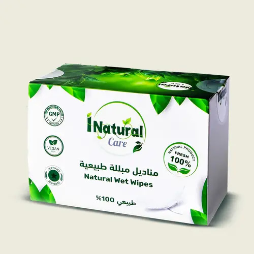 مناديل مبللة طبيعية 20 قطعة اي ناتشورال