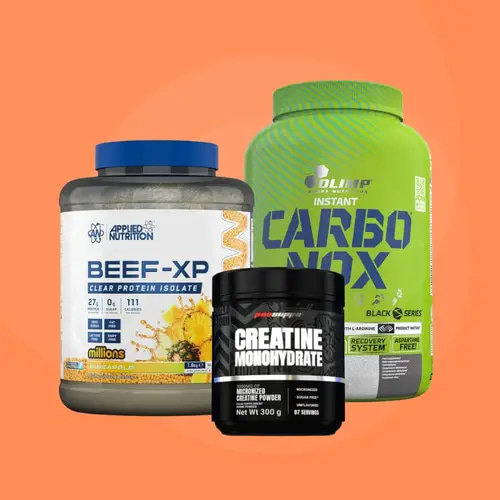 (Bulking Course Pack) 1× Beef XP Pineapple, 1× Carbonox Pineapple, 1× ProSupps Creatine Monohydrate