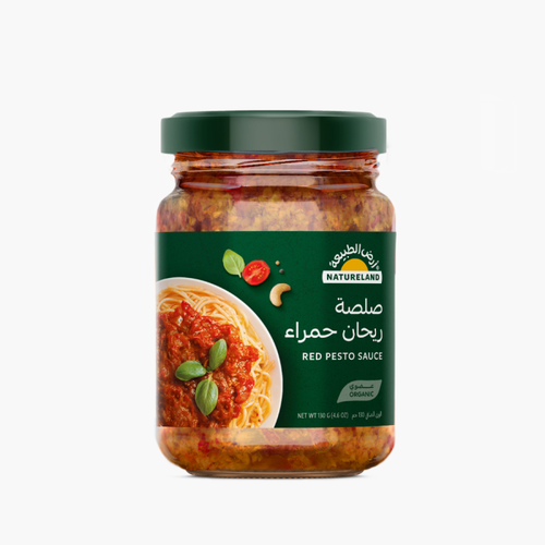Organic Vegan Red Basil Pesto Sauce 130g Natureland