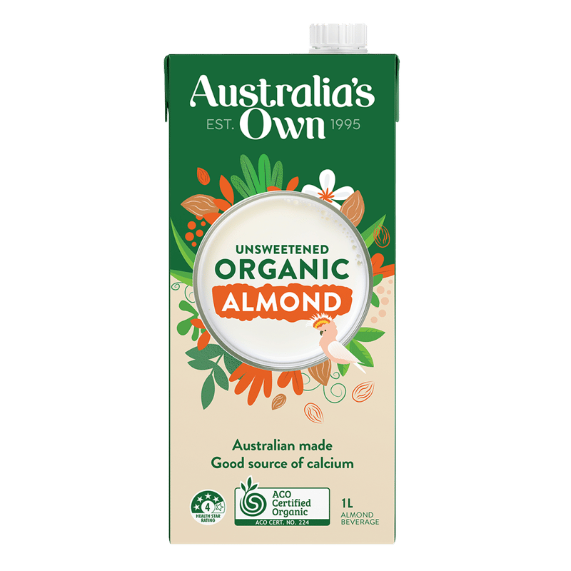 حليب اللوز العضوي غير محلى 1لتر Australia's Own  - حبة