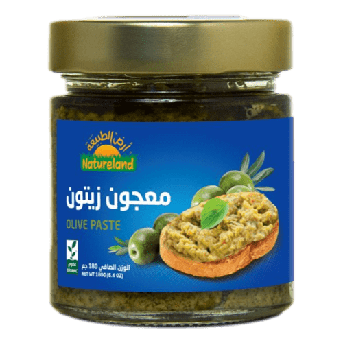 معجون زيتون 180جم عضوي أرض الطبيعة