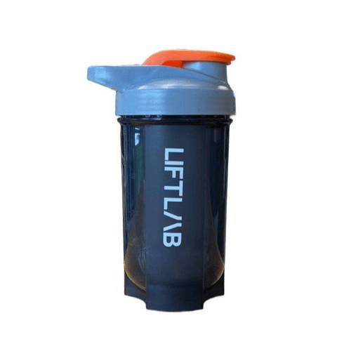 Liftlab Protein Shaker 500ml - Grey & Orange