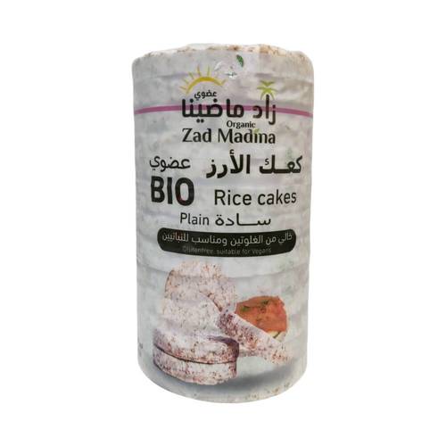 زاد ماضينا كعك الأرز سادة عضوي 100 جم