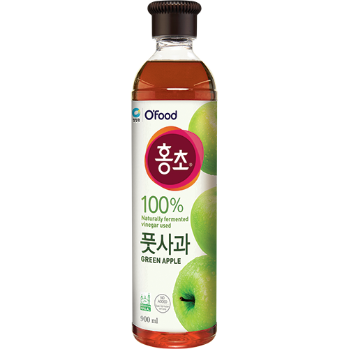 Natural Fermented Green Apple Vinegar Drink 100% 900ml O'Food