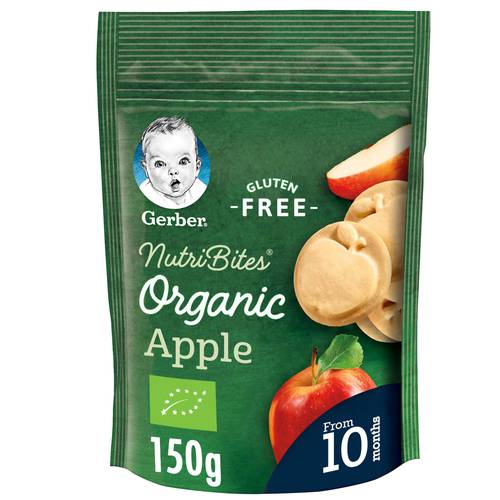 Gerber Organic Baby Biscuits 10 Months 150g - Apple