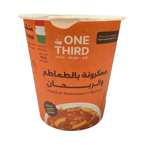 مكرونة بروتين سريعة التحضير 70 جم ون ثيرد - طماطم وريحان