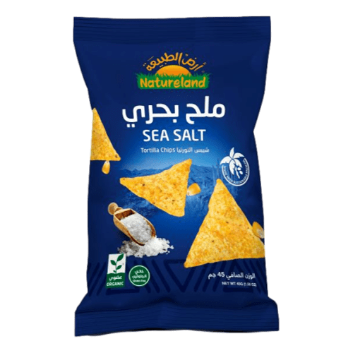 Organic Tortilla Chips Sea Salt 45g Natureland