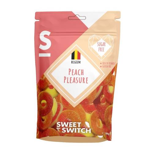 Sweet Switch No Added Sugar Jelly Candy 100g – Peach