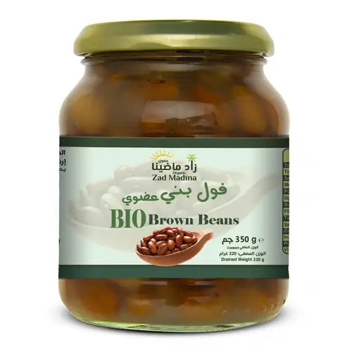 فول بني عضوي  350 جم  زاد ماضينا