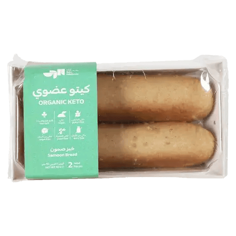 خبز صمون عضوي كيتو 2 حبة 92جم بيك هاوس