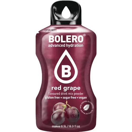 Bolero Sticks Sugar-Free Lemonade 12x3g - Red Grape