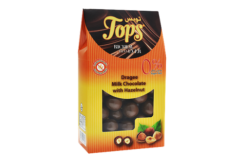 Chocolate Dragee Hazelnut - Sugar Free - 175 gm - Tops