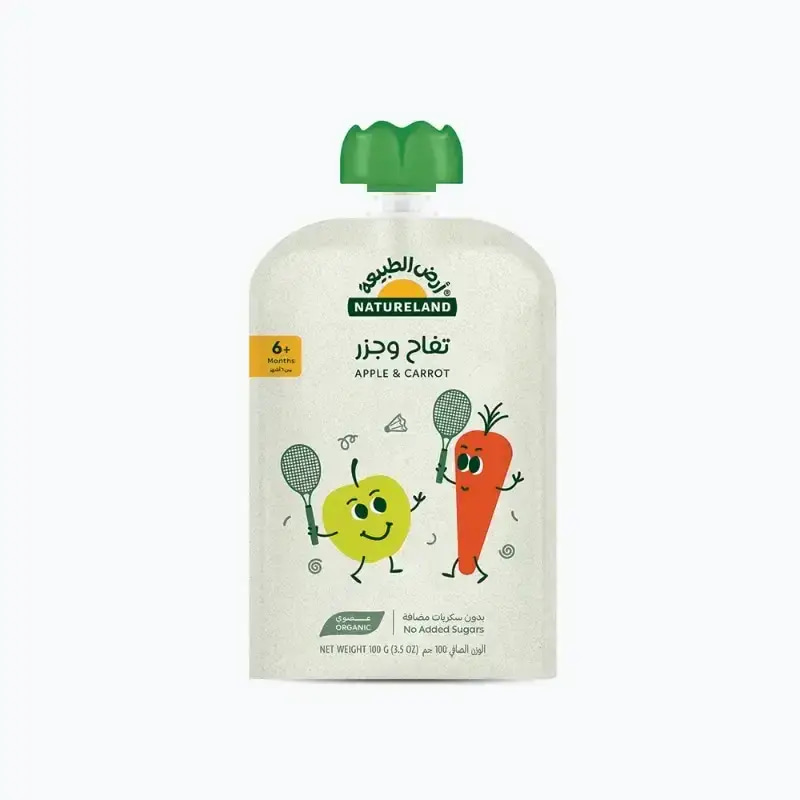 Natureland Apple Carrot Puree 100g