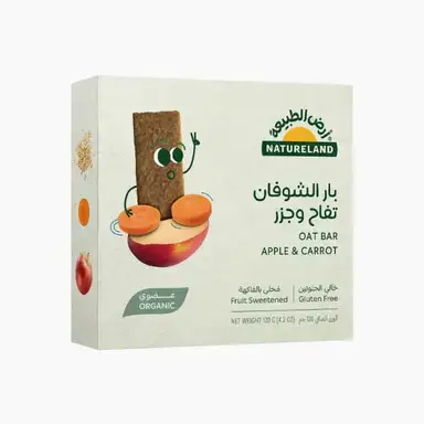 Natureland Oat Bar - Apple & Carrot 6 x 20g
