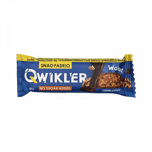 Snaq Fabriq Quikler Bar – Walnut, Raisin & Caramel – 35g (No Added Sugar)