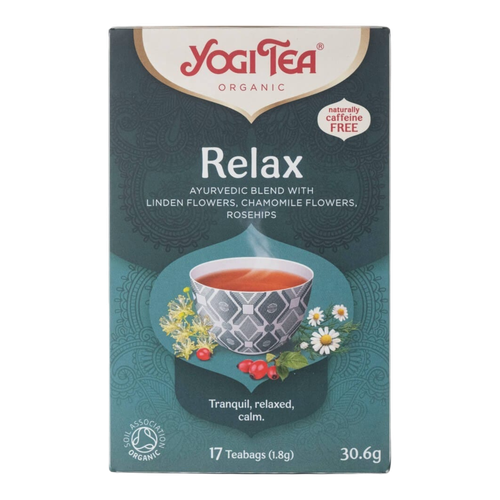 Yogi Tea Organic Relax with Linden Flower, Chamomile & Rosehip 30.6g - 17 Bags